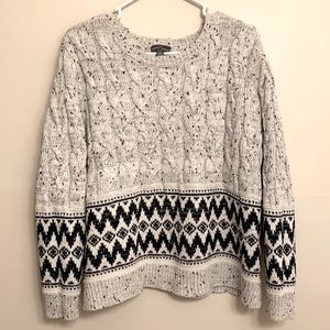 Market & Spruce Crew neck Grey Sweater XL Like New